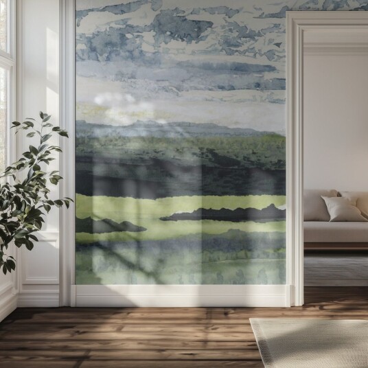 Tapet   Grønt Landskap