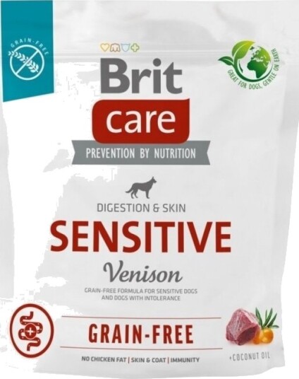 Brit Care Kornfritt Veterinærfôr til Voksne Hunder med Vilt 1 kg