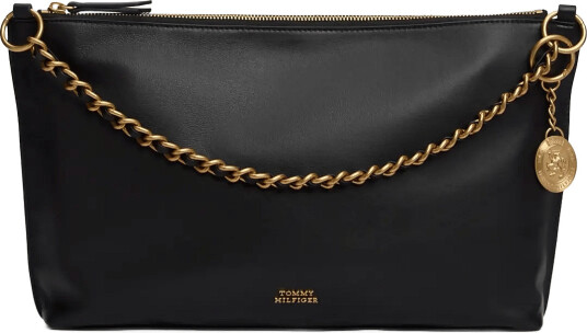 Tommy Hilfiger Th Downtown Mini Bag Leather Black ONE SIZE Tommy Hilfiger Th Downtown Mini Bag Leather Black ONE SIZE