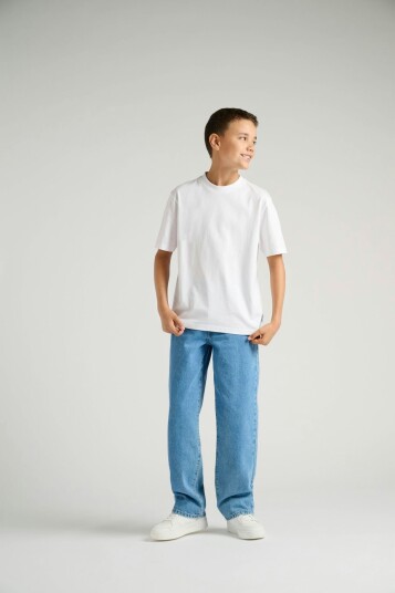 Only Sons Jr Fred Life Relaxed Short Sleeve Tee Junior Hvit 122/128