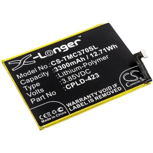 T-Mobile Revvl Plus batteri (3300 mAh 3.85 V, Sort)