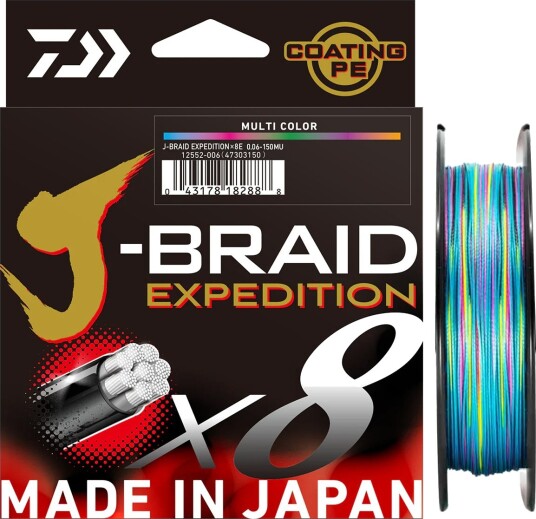 Daiwa J Braid Expedition 300m Multicolor Daiwa J Braid Expedition 300m Multicolor