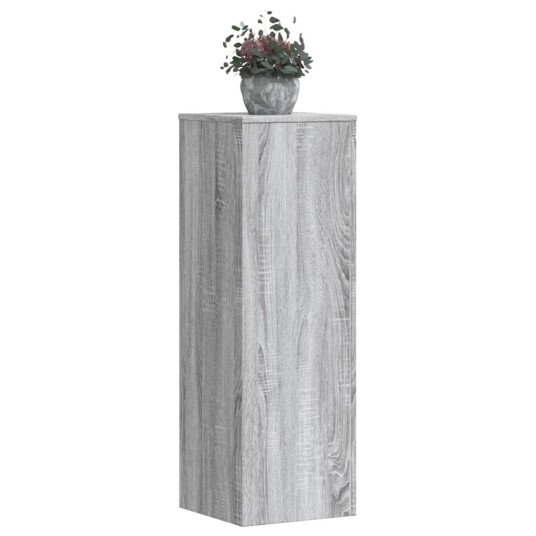Plantestativer 2 stk grå sonoma 33x33x100 cm konstruert tre Plantestativer 2 stk grå sonoma 33x33x100 cm konstruert tre