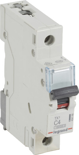 Legrand 10 stk TX³ MCB automatsikring C4 1P 1M 10/10kA