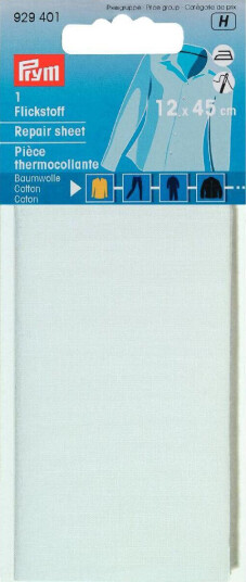 Reparasjonslapper bomull 12 x 45 cm hvit Reparasjonslapper bomull 12 x 45 cm hvit