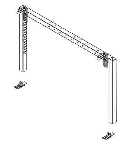 Multibrackets M Motorized Wallmount HD monteringssett - for flatpanel - hvit