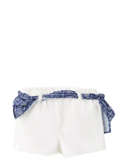 Mango Scarf Detail Multi Position Shorts White 6