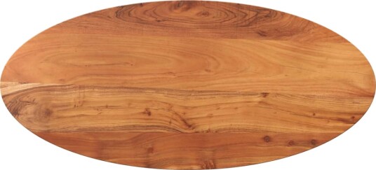 Bordplate 100x50x3,8 cm oval heltre akasie