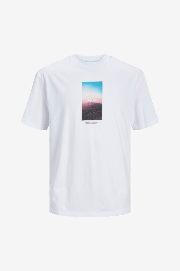 Jack & Jones Junior T skjorte jorVesterbro Picture Tee SS Crew JN Hvit Jack & Jones Junior T skjorte jorVesterbro Picture Tee SS Crew JN Hvit