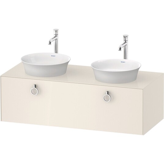 Duravit White Tulip Servantskap 1 skuff 130x55x40,8 cm Nordisk Hvit Høyglans