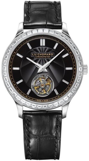 Chopard Herreklokke 171978 9001 L.U.C Sort/Lær Ø40 mm