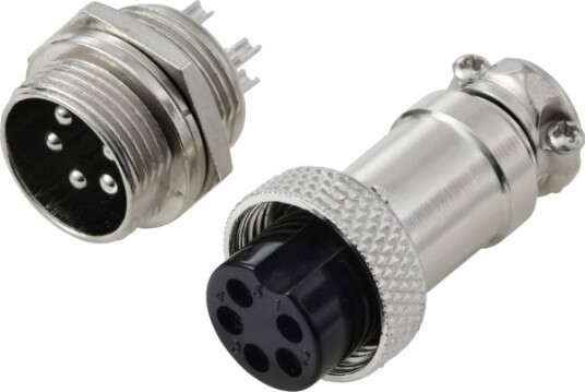 Tru Components Tc 13895644 Rundstiftkontakt 5 Polet Serie Gx16 2 Stk