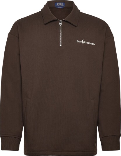 Polo Ralph Lauren Relaxed Fit Logo Fleece Sweatshirt Brown L Polo Ralph Lauren Relaxed Fit Logo Fleece Sweatshirt Brown L