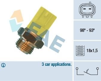FAE 36500 Temperaturbryter, kjølevifte