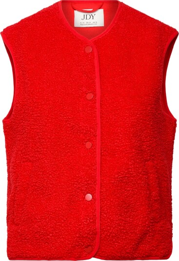 JDY Jdysimina Teddy Waistcoat Otw Qiq Noos RACING RED S JDY Jdysimina Teddy Waistcoat Otw Qiq Noos RACING RED S