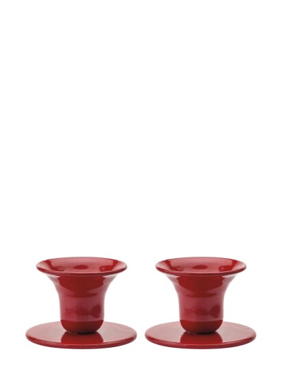 Kunstindustrien The Bell Candlestick - 2 Pack - Red - ONE SIZE