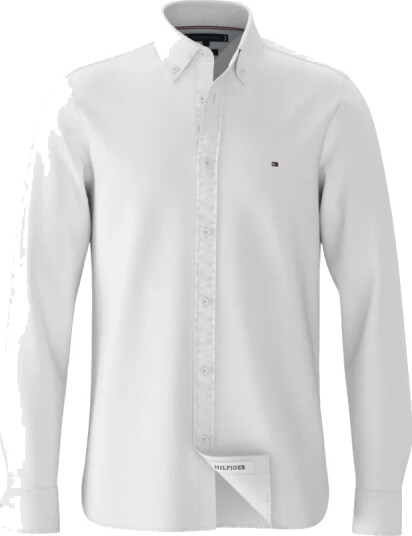Tommy Hilfiger Herre Skjorter Hvit XL,