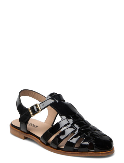 ANGULUS Sandals - Flat - Closed Toe - Op - Black - 38-25.1CM ANGULUS Sandals - Flat - Closed Toe - Op - Black - 38-25.1CM