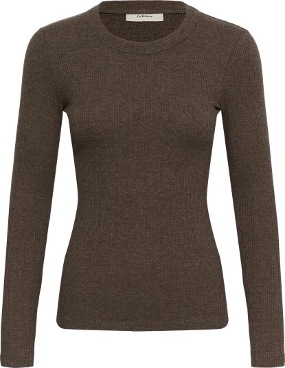 InWear Dagnaiw Melange T Shirt Ls Brown S InWear Dagnaiw Melange T Shirt Ls Brown S