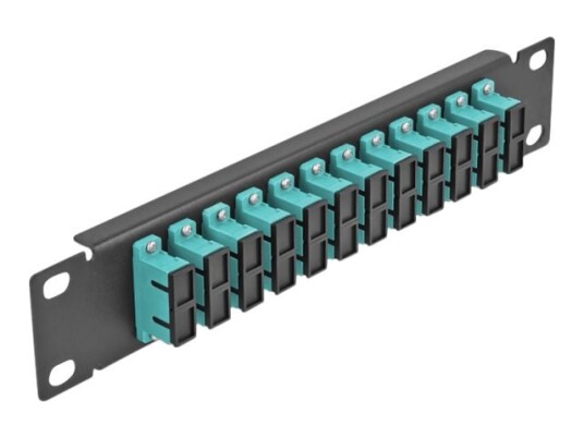 Delock - Koblingspanel - Sc Mm X 12 - Svart - 1U - 10"
