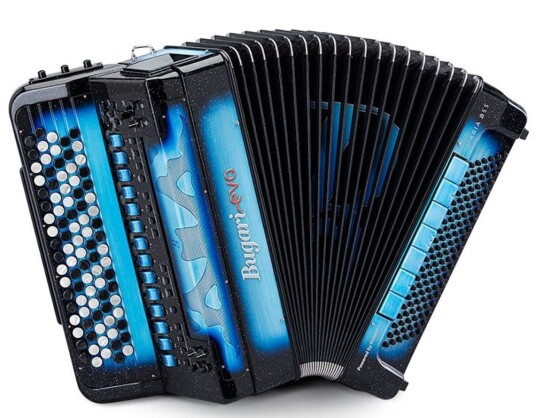 Bugari Evo Haria B55 Blue Sky Svensk system Med original bag