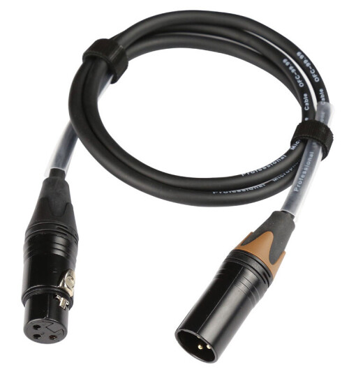 Tight AV XLR-M/F-1 Professional XLR-cable, female-male, 1m