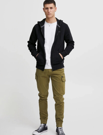 Blend Bhdownton Fullzip Sweat - Black - XXL