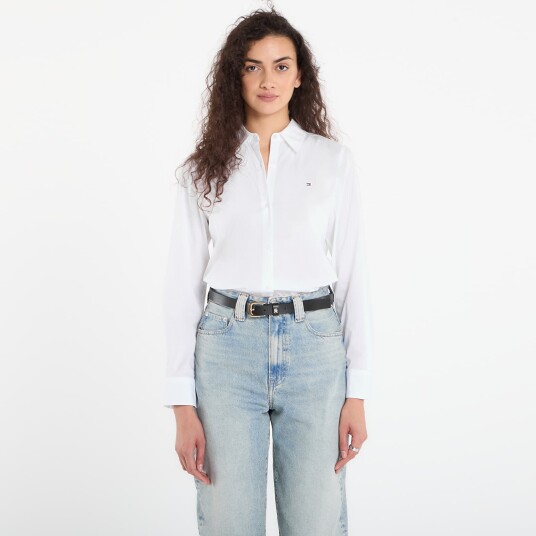 Tommy Hilfiger Cotton Stretch Regular Ls Shirt - White - 34 Tommy Hilfiger Cotton Stretch Regular Ls Shirt - White - 34