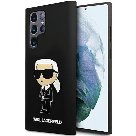 Karl Lagerfeld Hardcase for Samsung Galaxy S24 Ultra - Silikon Svart Ikonik