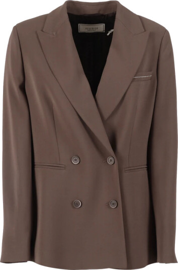 Peserico Dame Jakker Brun M,