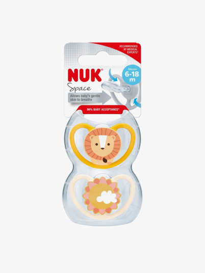 Nuk Space Smokk Løve 6-18m Flerfarget ONE SIZE Nuk Space Smokk Løve 6-18m Flerfarget ONE SIZE