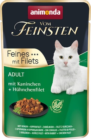 Animonda Vom Feinsten Våtfôr Adult Med Kanin + Kyllingfilet 18 X 85 G