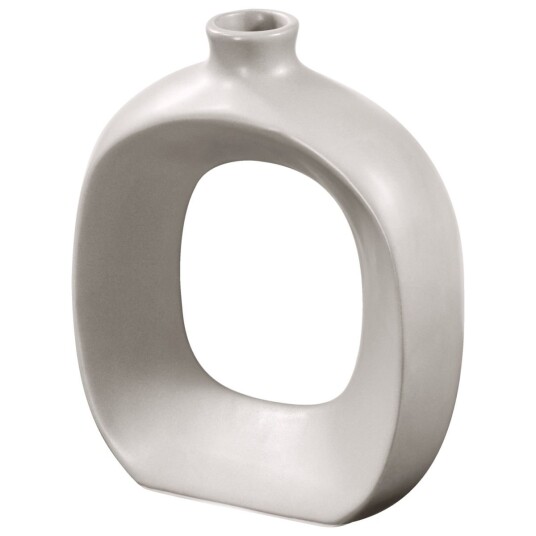 Vase Esila liten; 13.1x5x16 cm (LxBxH); Grå; Kvadratisk Vase Esila liten; 13.1x5x16 cm (LxBxH); Grå; Kvadratisk