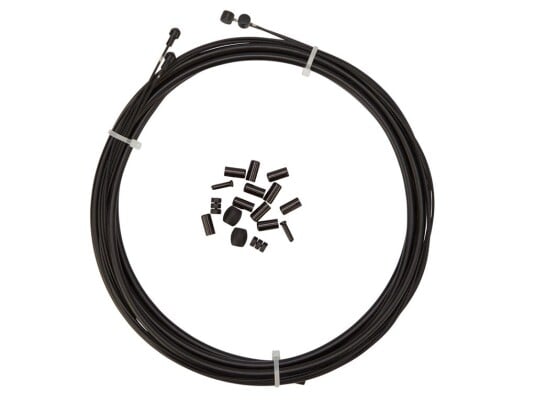 Pathtaker Premium Kevlar/Teflon bremsekabel 5mm sett til foran og bak svart