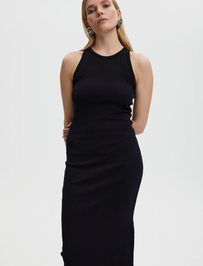 Gestuz Drewgz Sl Long Dress Noos - Black - XL Gestuz Drewgz Sl Long Dress Noos - Black - XL