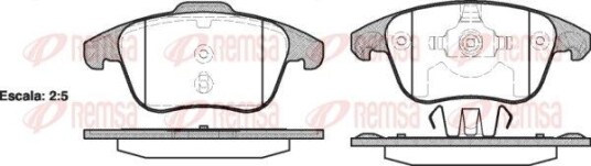 Bremseklosser REMSA 1249.00 Bremseklosser REMSA 1249.00