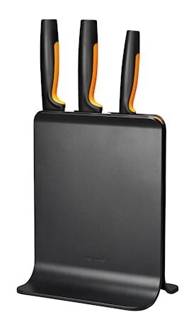 Fiskars FF Knivblokk i plast med 3 kniver Fiskars FF Knivblokk i plast med 3 kniver