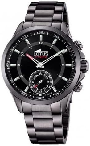 Lotus Herreklokke 18807/2 Connected Sort/Stål Ø43 mm