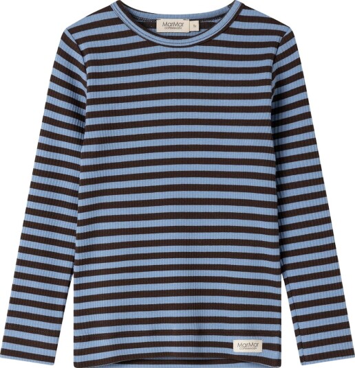 MarMar Genser Modal/Rib Blue Himmelen Stripe MarMar 9 år (134) Genser Blå Brun Lyseblå