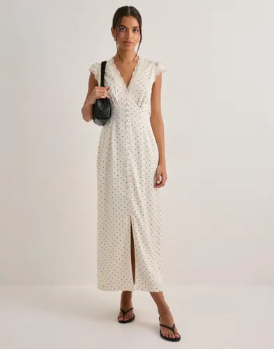 Neo Noir Hvit Aniella Dot Dress Neo Noir Hvit Aniella Dot Dress