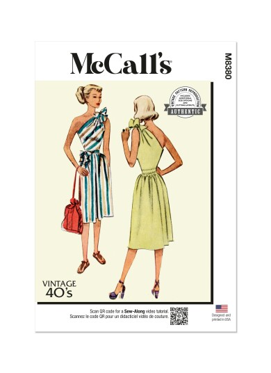 McCall's 8380 - Vintage Kjole F5 (16-18-20-22-24)
