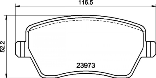 Bremseklosser HELLA 8DB 355 010 851