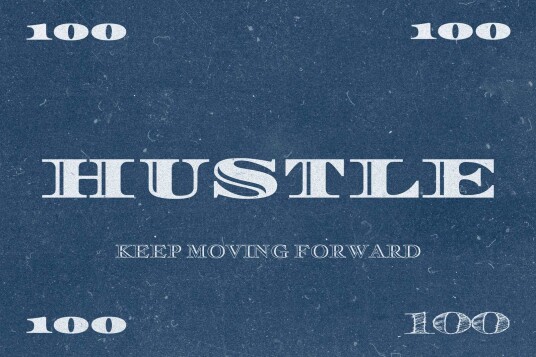 Plakat Hustle Motivation