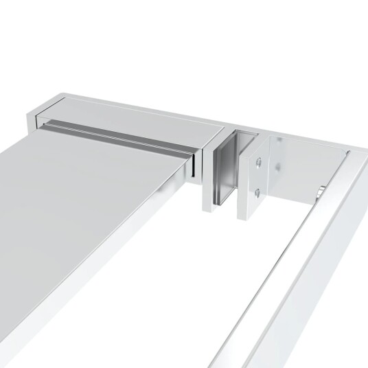 vidaXL Dusjhylle for dusjvegg krom 90 cm aluminium