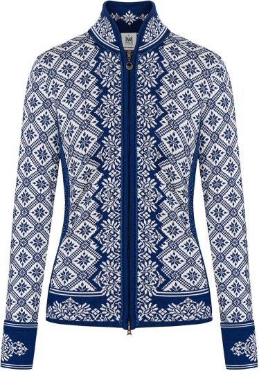 Dale Of Norway Christiania Fem Jacket Atlantic Mel Off-White Female