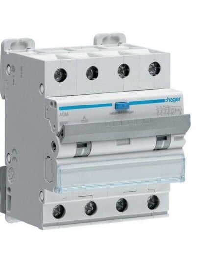 Hager Rcbo 4p 6ka c-16a 30ma 4m (3250611020301) Hager Rcbo 4p 6ka c-16a 30ma 4m (3250611020301)