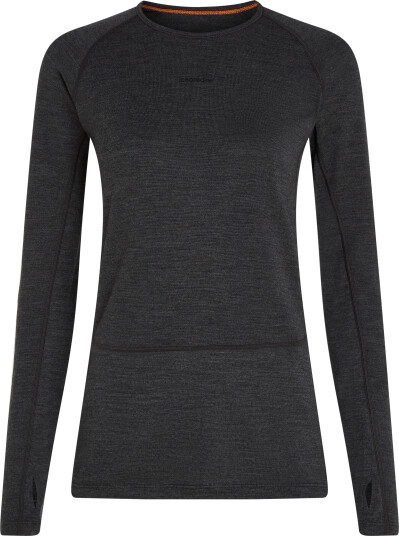 Icebreaker Women's Merino 260 ZoneKnit Long Sleeve Crewe Jet Hthr L Icebreaker Women's Merino 260 ZoneKnit Long Sleeve Crewe Jet Hthr L
