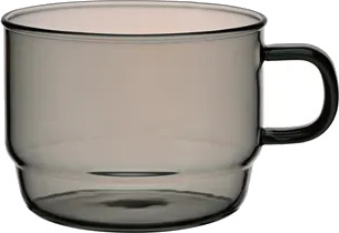 Hario Hario   Colors Stacking Mug Cup   Grått Glass Krus 300Ml