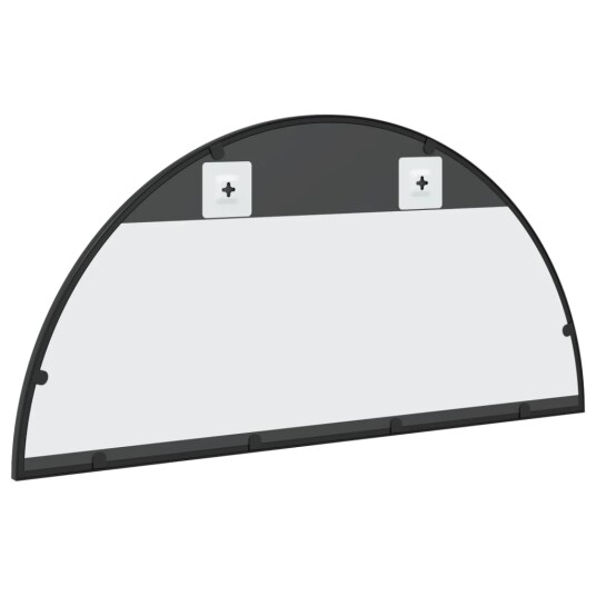 vidaXL Veggspeil svart 80x40 cm buet jern vidaXL Veggspeil svart 80x40 cm buet jern