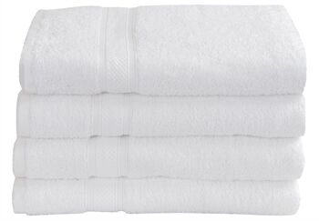 Borg Living Badelaken - Egyptisk bomull - Hvit - 100x150 cm